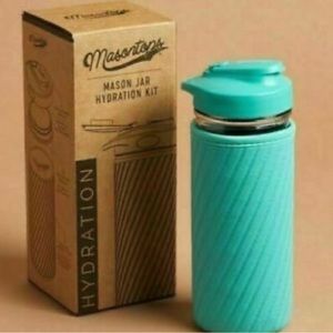 Mason Tops Glass Water Bottle